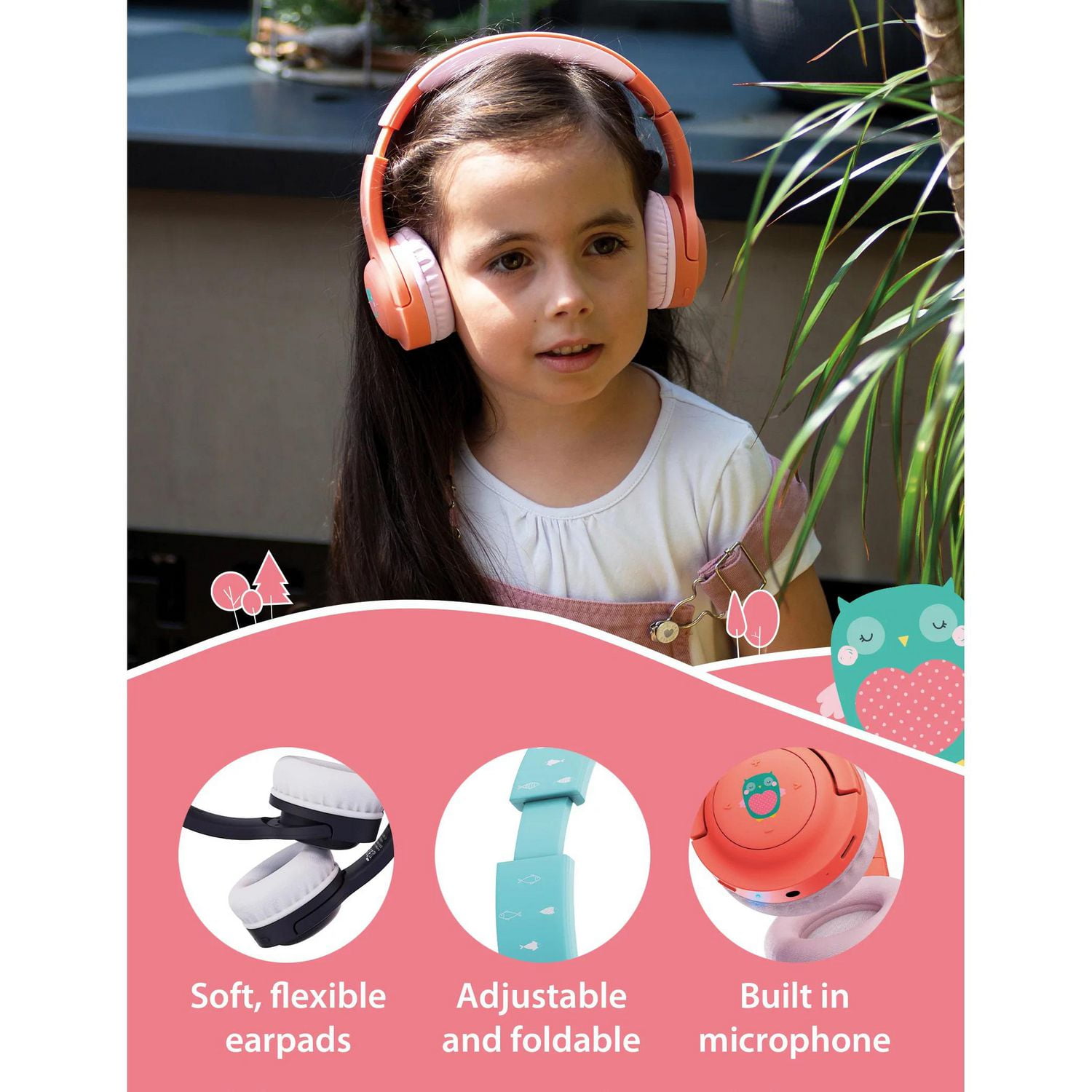 Planet Buddies Écouteurs sans fil pour enfants