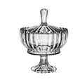 thumbnail image 3 of DOLITY Glass Candy Dish with Lid Container Cookie Jar for Wedding Buffet Home Decor Style B, 3 of 9