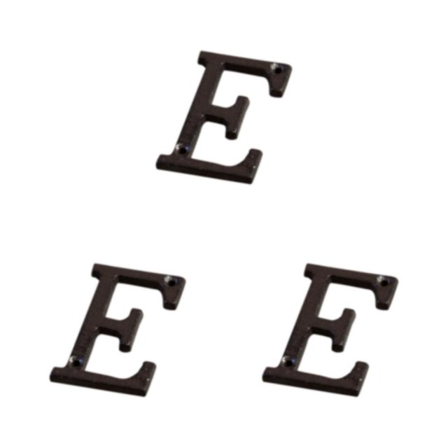 Decodeary Impeccable Metal Letters House Sign Easy-to-Install And Fade-Resistant Durable B17--E 3Set
