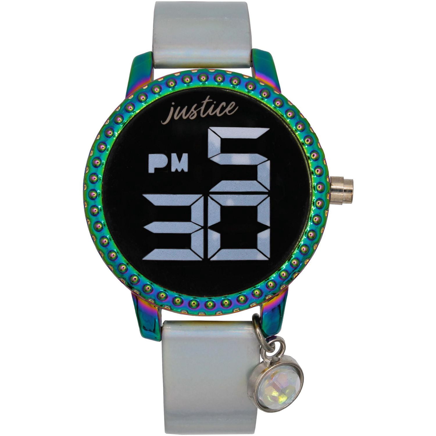 Montre LED Justice avec charm cristal suspendu