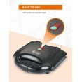 thumbnail image 3 of COMMERCIAL CHEF Waffle Maker, Nonstick Mini Waffle Maker, Easy-to-Clean Electric Waffle Iron for Breakfast Waffles with Cool Touch Housing & Power on Light Thermostat, 3 of 7
