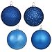 thumbnail image 3 of Vickerman 2.4" Blue 4 Finish Orn Asst 60/Box - N596002A, 3 of 3