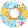 thumbnail image 1 of Pet Protective Collar, Cat Recovery Collar, Cute Pet Anti-bite Collar, Adjustable Cat Collar, Soft PP Cotton Collar for Wound Healing after Pet Surgery (Yellow),XS, 1 of 4