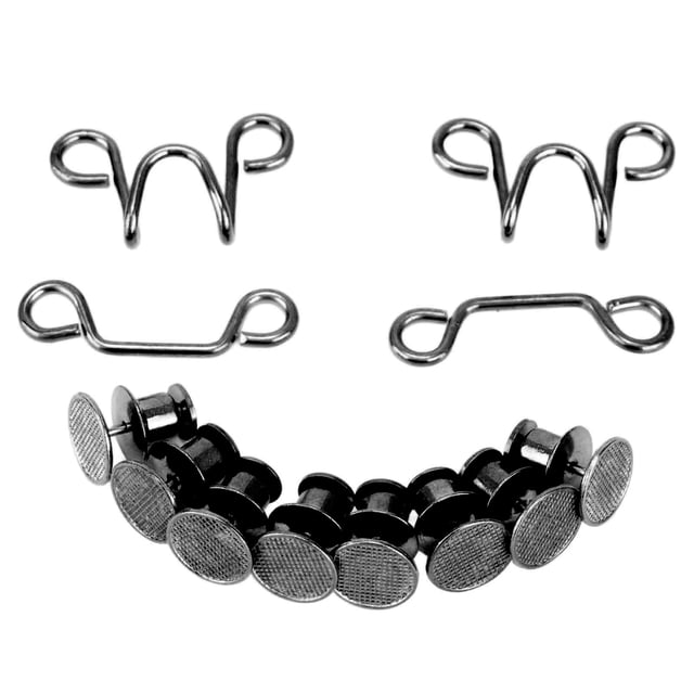 Boutons de Pantalon, Boucle de Taille Réglable Réutilisable Multifonctionnelle pour les Cols de Jupes pour la Couture Noire