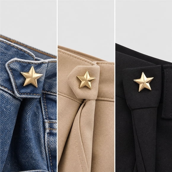 Star Rivets for Clothing and Bags, Rust Proof Alloy Screw Studs, 26mm Round Decorative Nail, for Jeans Jackets Hats Shoes, 2 Pieces