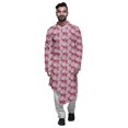 thumbnail image 1 of Atasi Party Wear Kurta Set For Men Mandarin Collar Ethnic Printed Kurta Pajama, 1 of 2