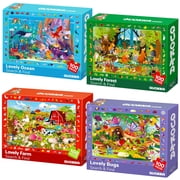 QUOKKA 100 Piece Puzzles for Kids Ages 4-6 - Jigsaw Puzzles for Kids Ages 6-8 - Toddler Learning Toy