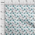 thumbnail image 2 of oneOone Polyester Spandex White Fabric Floral Craft Projects Decor Fabric Printed By The Yard 56 Inch Wide, 2 of 4
