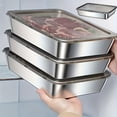 thumbnail image 3 of Stainless Steel Food Storage Containers With Secure Black Lids For Fresh Kitchen Organization And Meal Prep, 3 of 6
