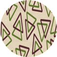 thumbnail image 1 of Ahgly Tapis Rond Lavable en Machine Intérieur Transitionnel Vanille Or, 8 Pieds Rond, 1 of 7