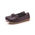 thumbnail image 1 of MAWCLOS Ladies Moccasins Comfort Nursing Shoes Slip On Resistant Loafers Bow Work Boat Shoe Coffee 5, 1 of 9