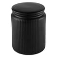 thumbnail image 3 of Thyme & Table, Large Ceramic Ribbed Kitchen Organization Jar, Black, 3 of 6