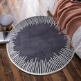 thumbnail image 4 of Bwiyojiz 23.6" Area Rugs Round Short Hair Rug 23.6in Round-No Loss Rug-Non-Shedding and Easy for High in Living Room Bedroom-Washable To Home Bedroom, Polyester, Purple, Gifts for Family, 4 of 4
