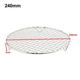 thumbnail image 1 of Grille de Cuisson Ronde Filet de Barbecue en Fil Croisé en Acier Inoxydable 201 de 9 Pouces avec Pattes de 20 mm pour Cuisson Pâtisserie Cuisson à la Vapeur BBQ, 1 of 6