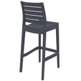 thumbnail image 3 of Compamia Ares Tabouret de Bar d'Extérieur - Ensemble de 2, Gris Foncé, 3 of 8