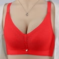 thumbnail image 2 of XZNGL Fashion Comfortable Womans Lace Beauty Back Solid Strap Wrap Plus Size Bra, 2 of 4