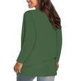 thumbnail image 3 of Long Sleeve Tops for Women Solid Color Casual Crew Neck T Shirts Fall Winter Basic Tees, 3 of 6