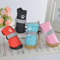 thumbnail image 2 of PENGXIANG Soldes 4Pcs/Set Hiver Chien Chaussures pour Petits Chiens Résistant à l'Usure Chiot Animaux de Compagnie Chaussures Réfléchissant Chien Bottes de Neige Chihuahua Yorkie Teddy Chaussures, 2 of 6