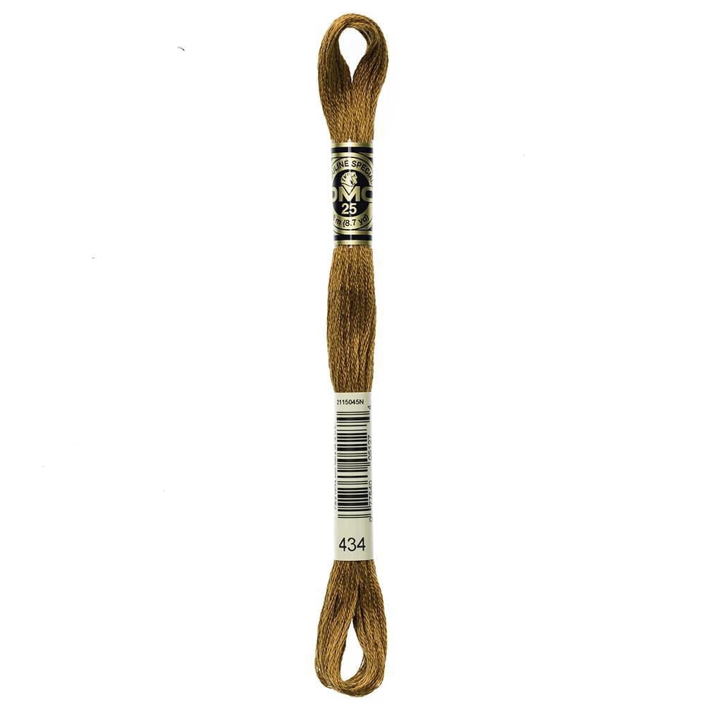 DMC 6 brins fil à broder en coton, 8 m (8.7 yd), brun