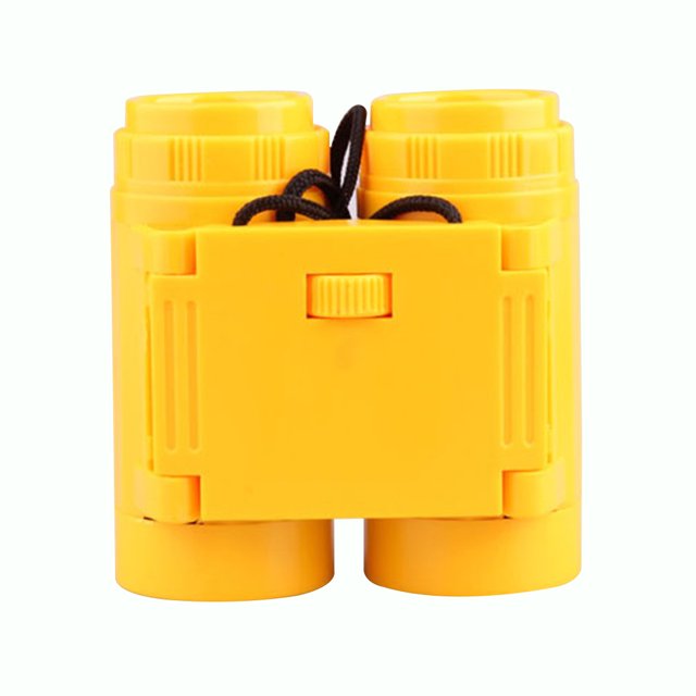 Xingzhi Telescope Portable Kid Binocular Foldable Outdoor Observing Tool High Resolution Children Binocular, Yellow