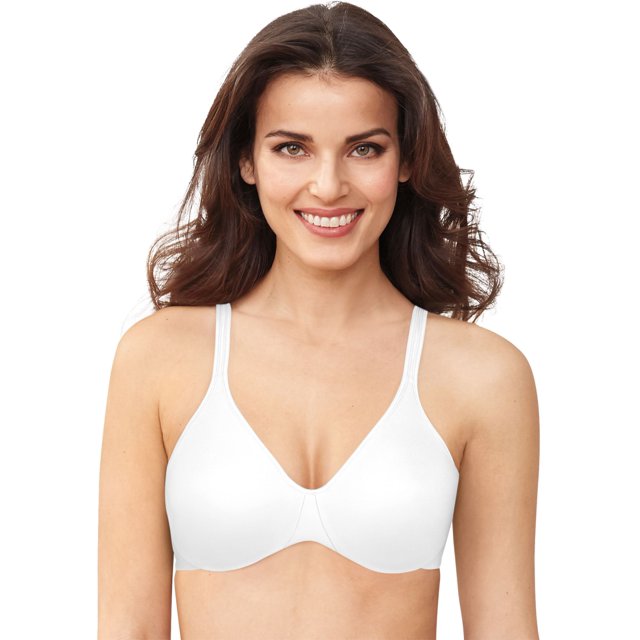 Bali Womens Passion for Comfort Back Smoothing Underwire Bra, 34B, White
