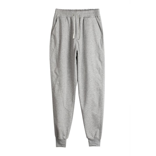 Ceisia Men Solid Color Loose Casual Pants Elastic Waist Drawstring Sports Gift Work Trousers