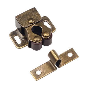 CEHVOM Clothes Cabinet Door Beads Double-wheel Spring Buckle Old-fashioned Door Buckle Switch Lock Cabinet Button Clearance