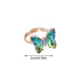 thumbnail image 3 of PVCS Ladies Fashion Creative Gradient Butterfly Adjustable Ring with Opening, 3 of 3