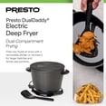 thumbnail image 2 of Presto DualDaddy Electric Deep Fryer with Divider, Ceramic Nonstick, Black, 2 of 7