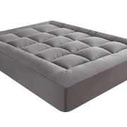 SIYTUAU Mattress Topper Premiums Quilted Extra Thick Breathable Fluffy Soft For Bed Polyester 54X75In