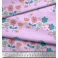 thumbnail image 3 of Soimoi Poly Crepe Fabric Floral,Tree & Owl Kids Print Sewing Fabric Yard 52 Inch Wide, 3 of 3