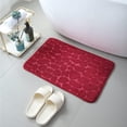 thumbnail image 2 of Bigersell Memory Foam Bath Mat Rug Clearance Non Slip Bath-Mat, Absorbent Washable Bath Mats for Bathroom with Rubber Backing, Thin Bathroom Rugs Bathroom Mats Bathroom Rugs Bathroom Floor Mat Wine, 2 of 2