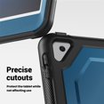 thumbnail image 4 of XYX Case for iPad Pro 10.5 Inch/ iPad Air 3rd Gen 2019 with Rotating Stand, Shoulder Strap, 2in1 Shockproof Cover, Navy Blue, 4 of 7