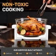thumbnail image 3 of Granitestone Big Boss 16Qt Extra Large Glass Air Fryer Non Toxic – Family Sized 4 in 1 Cooker with 3 Cooking Sections, Self Cleaning, Dishwasher Safe White, 3 of 9