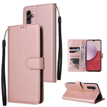 [PST] Samsung Galaxy A55 5G Wallet Case, Leather Magnetic Card Slot Wallet Folio Flip Case Cover