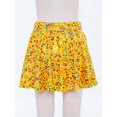 thumbnail image 4 of Lejafay Girls Flared Pleated A-Line Skirts Shiny Metallic Dance Performance Costume Cheerleading Uniform Yellow XL, 4 of 7