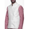 thumbnail image 4 of Atasi Ensemble Kurta Pyjama Indien pour Hommes, Veste Imprimée Classique Décontractée, 4 of 5
