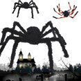 thumbnail image 4 of Simulation Spider Decorative Lifelike Plush Prank Spider Funny Toy Halloween Party Decor Style 4 One Size, 4 of 13