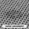 thumbnail image 4 of Set of 2 Waffle Bathroom Rugs, Boho Bath Rugs Non Slip Washable, Super Absorbent Bath Mats, Ultra Soft Rubber Backed Shower Mats for Bathroom Floor, Tub and Shower, Light Grey, 17x24 Inch, 4 of 5