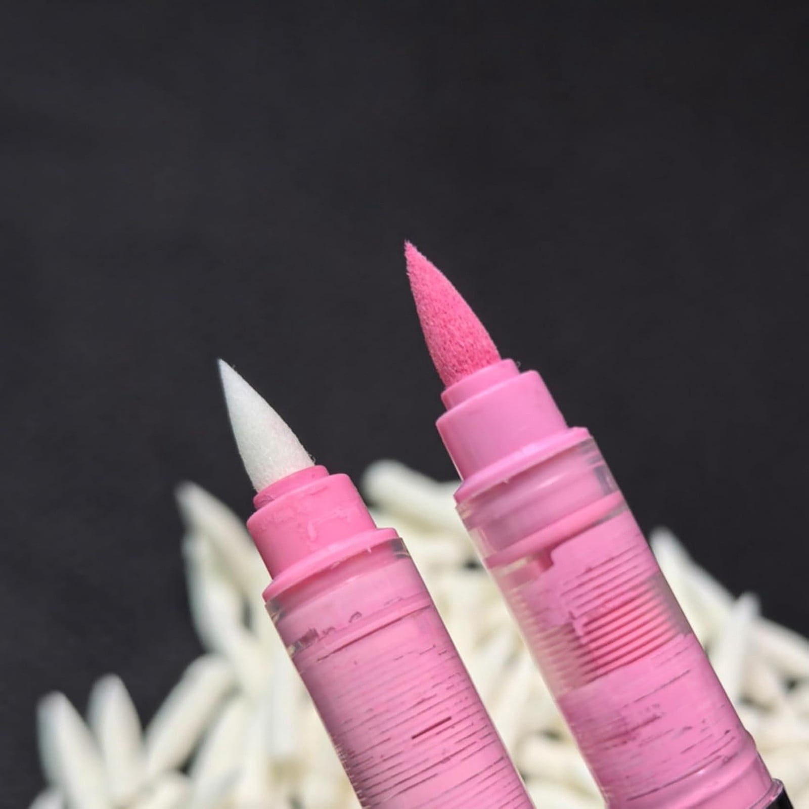 100pcs Marker Pen Tips,Marker Pen Brush Nibs,Refillable Brush Pen Points,Liquid Acrylic Marker Replacement Tips,Acrylic Markers Brush Tip Replacement for Detailed Sketching and Precise Drawing
