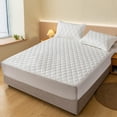 thumbnail image 4 of yulier Waterproof Mattress Protector, Noiseless King Size Mattress Pad, Soft Skin-friendly Breathable Dirt-Proof Bed Mattress Cover Washable for Sleeping Naked, 35.4x78.7in (White), 4 of 6
