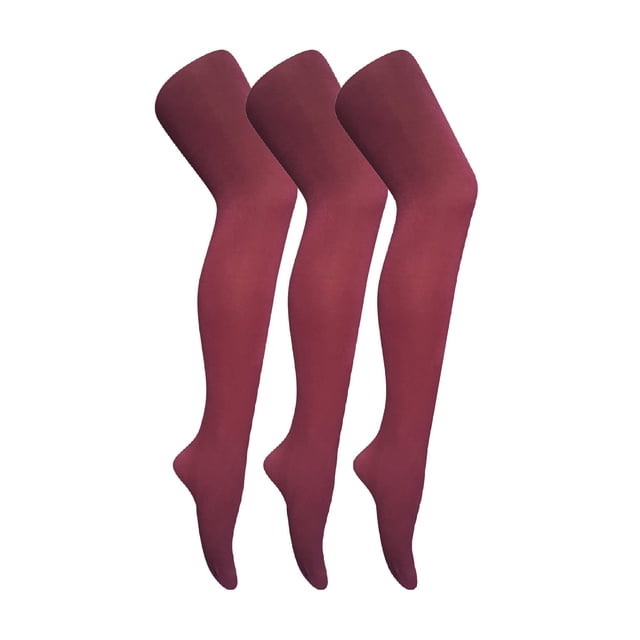 3 Pair Multipack Womens Coloured Opaque 80 Denier Tights | Sock Snob | Plain Block Colour Tights
