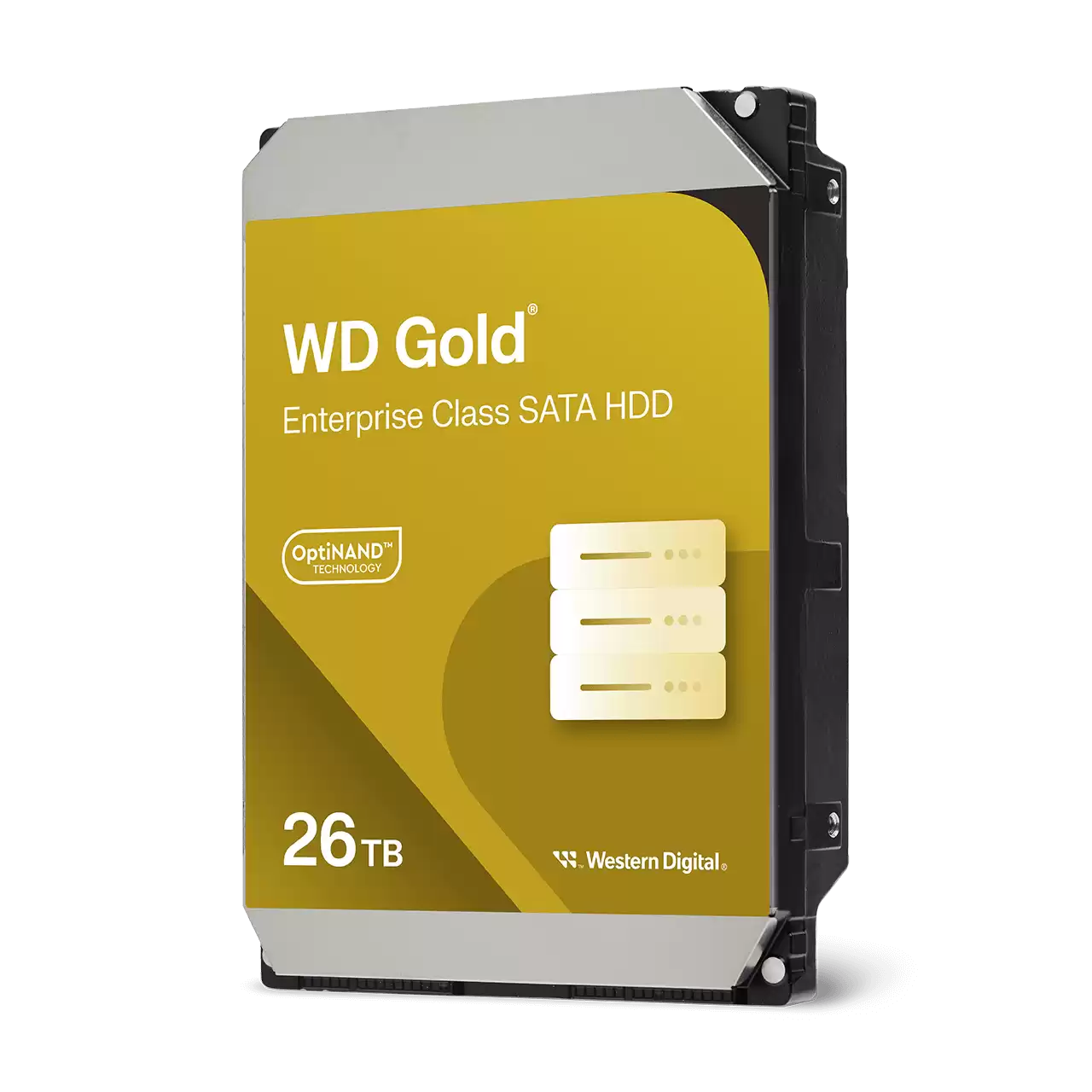 Western Digital 26 To WD Gold Enterprise Class SATA HDD, Disque Dur Interne 3,5 Pouces HDD, 7200 Tr/min, Cache 512 Mo, CMR - WD261KRYZ