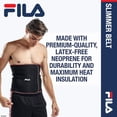 thumbnail image 4 of Fila Slimmer Belt (12" Black/Red), Unisex Adjustable Belt, 4 of 4