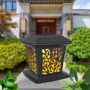 Dvkptbk Solar Post Lights Outdoor Fence Cap Light for Posts Patio Garden Decoration White Lighting Black，Lighting Solar Outdoor Post Cap Lights Light for Fence Soap Lamp Home Essentials
