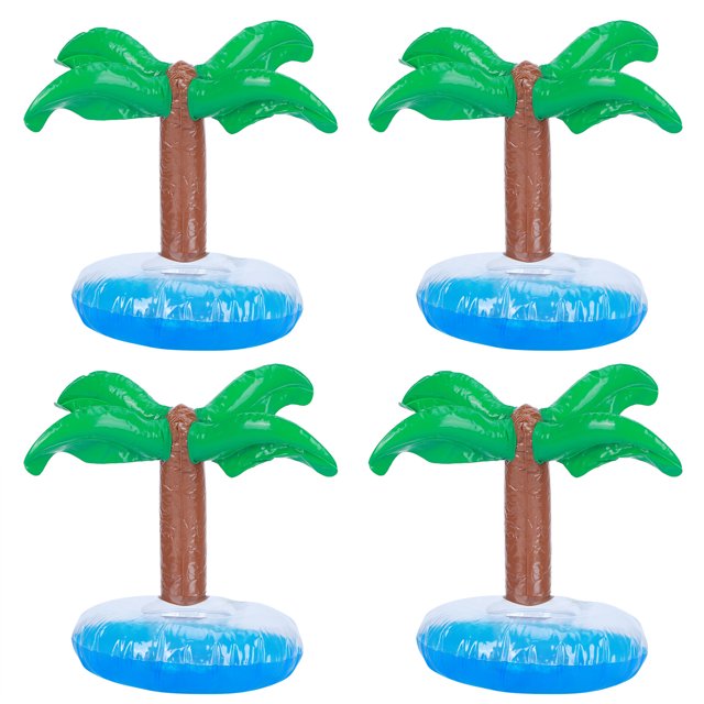 Cergrey Accessoire de Piscine, 10 Pcs Porte-Gobelet Gonflable en PVC Tapis Flottant pour Fête à la Piscine Plage, Porte-Gobelet Flottant