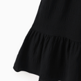 thumbnail image 3 of PatPat Girl's Cotton Solid White Short-sleeve Ruffle Hem Casual Dress, 3 of 7