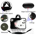 thumbnail image 4 of LSS Sac Pochette pour Ordinateur Portable 17-17,3 Pouces Compatible avec Acer, Asus, Dell, HP, Sony, MacBook et Plus / Étui de Transport avec Poignée et Bandoulière Ajustable, Girl with White Rose, 4 of 4