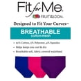thumbnail image 3 of Fruit Of The Loom Womens Fit for Me Breathable Cotton-Mesh Brief Panty 6 Pack, 1, 3 of 3