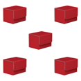 thumbnail image 3 of maskred Stylish and Secure Card Deck Storage Holder Organizer with Magnetic Closure TCG Display Red 5Set, 3 of 6